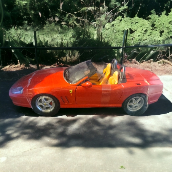 Vtg 2000 Hot Wheels Ferrari 1:18 550 Barchetta Pininfarina Diecast RED 100% NIB - Picture 1 of 8